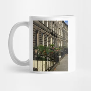 Flowers And Houses In Edinburgh Terrace Mug